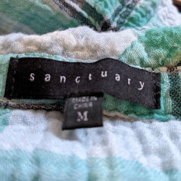 ✅️Anthropologie Sanctuary The Steady Boyfriend plaid shirt - Picture 7 of 8